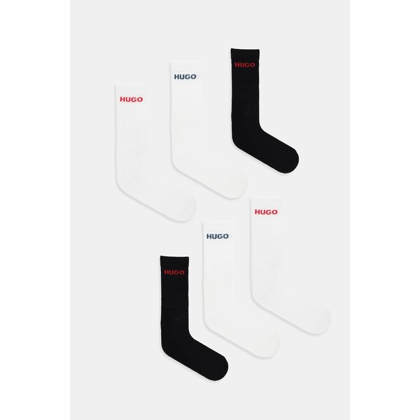 Ponožky HUGO 6P QS RIB LOGO CC 6-pak 67189817