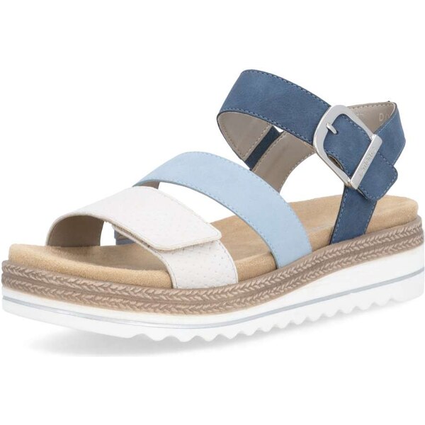RIEKER Dámske sandále REMONTE D0Q55-14 modrá S6 67241604