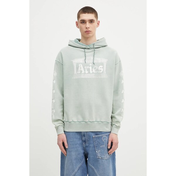 Bavlnená mikina Aries Aged Ancient Column Hoodie 67168096