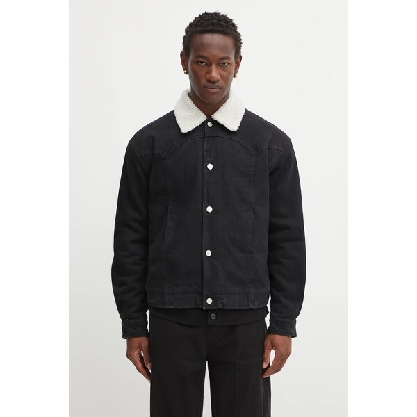 Rifľová bunda Aries Sherpa Denim Car Coat 67168120