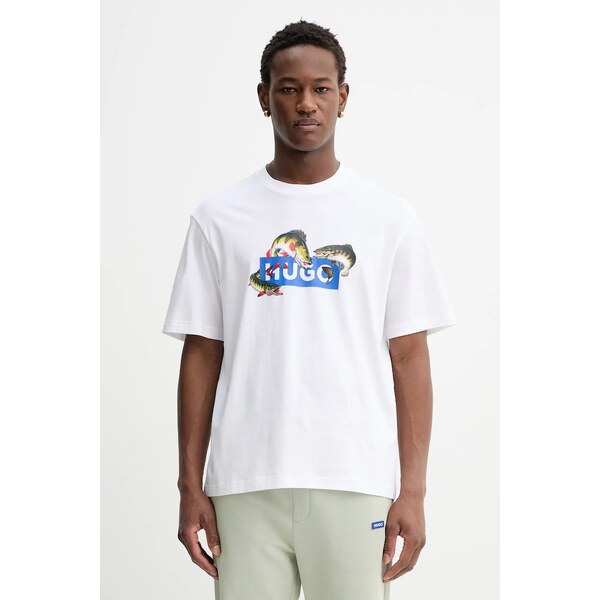 Bavlnené tričko Hugo Blue Nalotrix 67149181