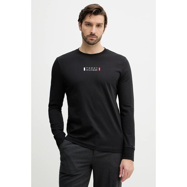 Bavlnené tričko s dlhým rukávom Tommy Hilfiger 67161091