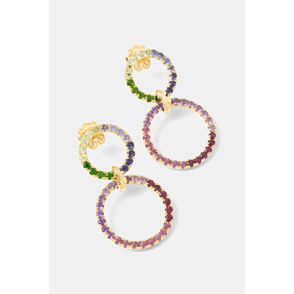 Pozlátené strieborné náušnice Tous 67196418