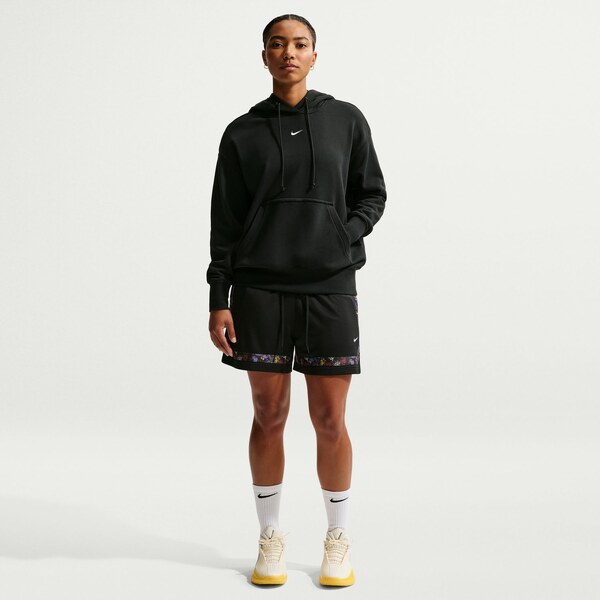 Nike Phoenix Fleece Wmns Oversized Pullover Basketball Hoodie Black - 67244308