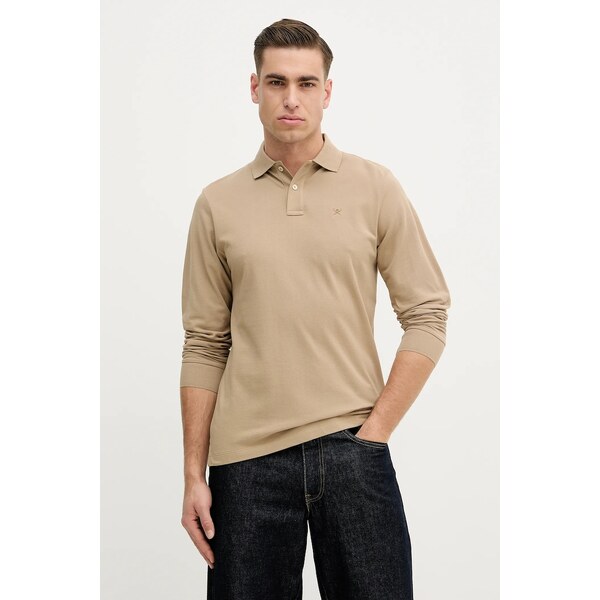 Bavlnené tričko s dlhým rukávom Hackett London 66709699