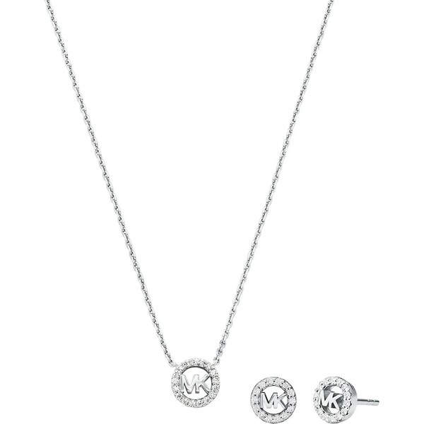 Strieborný náhrdelník a náušnice Michael Kors 66890256