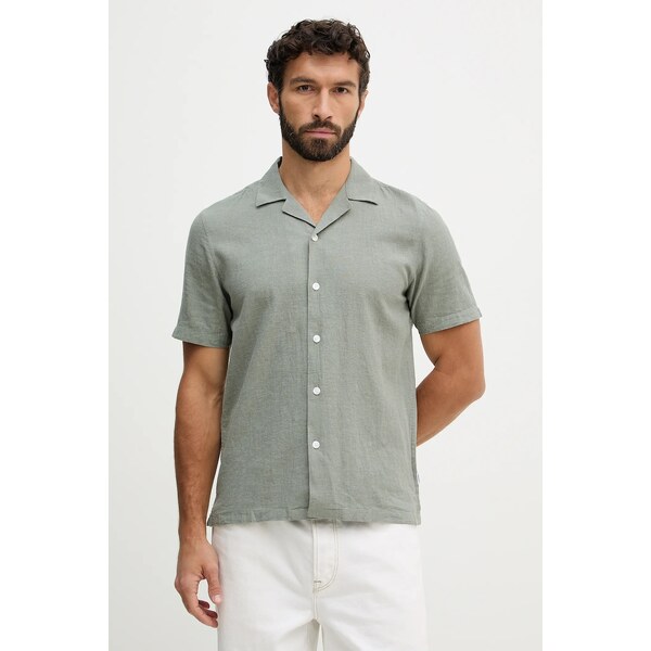 Košeľa s prímesou ľanu Lindbergh 67119103