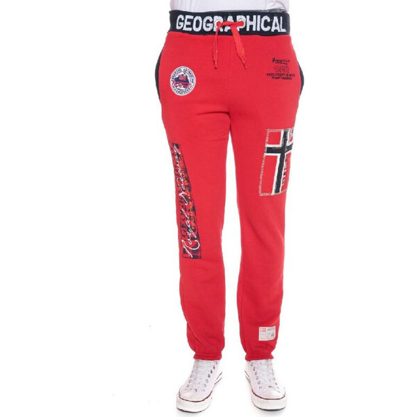 Geographical Norway Pánske tepláky WY8619H/GN Červený vzor - 67263669