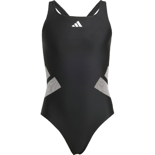 ADIDAS PERFORMANCE Športové plavky Logo C-back Swimsuit sivá / čierna 67251043