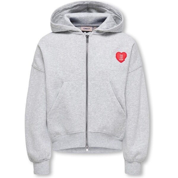 ONLY GIRLS Tepláková bunda KOGEVISA sivá 67251332