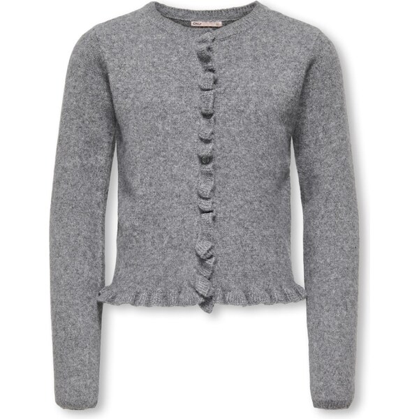 ONLY GIRLS Kardigán KOGSHELDA sivá melírovaná 67251324