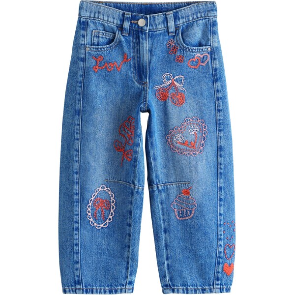 Next Džínsy modrá denim / ružová / červená 67251368