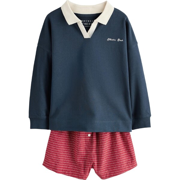 Next Pyžamo slonová kosť / námornícka modrá / červená 67251382