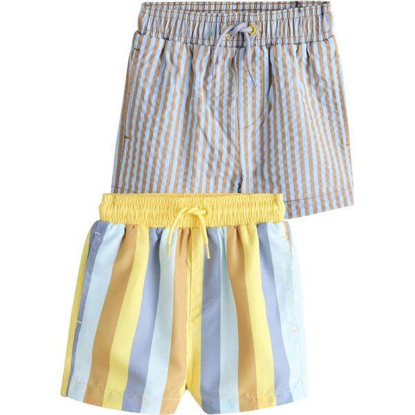 Next Plavecké šortky modrá / modrosivá / medová / svetložltá / sivá 67251407