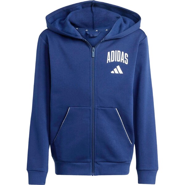 ADIDAS SPORTSWEAR Športová mikina so zipsom enciánová / biela 67252609