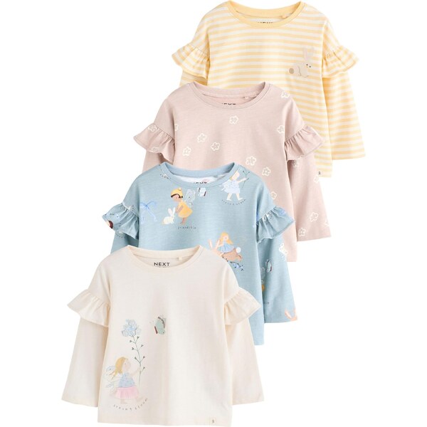 Next Tričko svetlobéžová / svetlomodrá / žltá / orgovánová 67252667