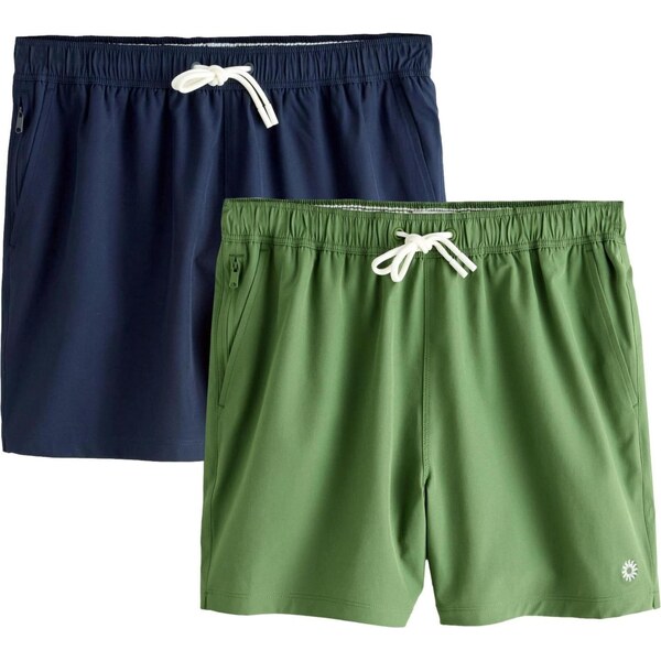 Next Plavecké šortky Core Essential tmavomodrá / zelená 67252748