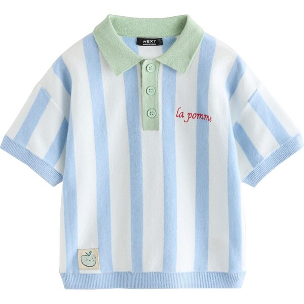 Next Sveter modrá / zelená / biela 67252782