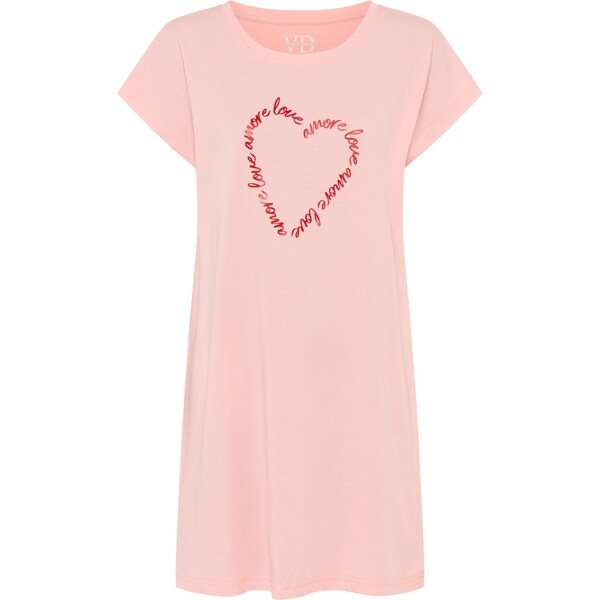 VIVANCE Nočná košieľka ružová / červená 67252953