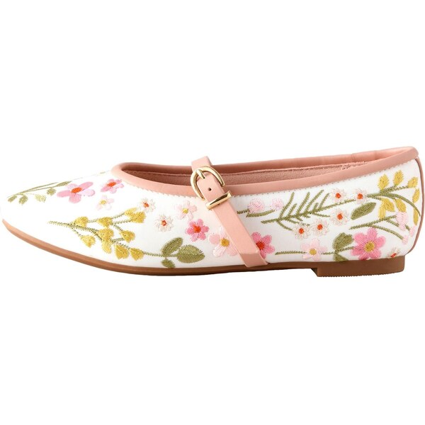 Next Baleríny pastelovo zelená / staroružová / svetloružová / biela 67253015