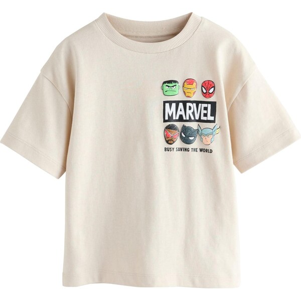 Next Tričko Marvel béžová / svetlomodrá / červená / čierna 67253091