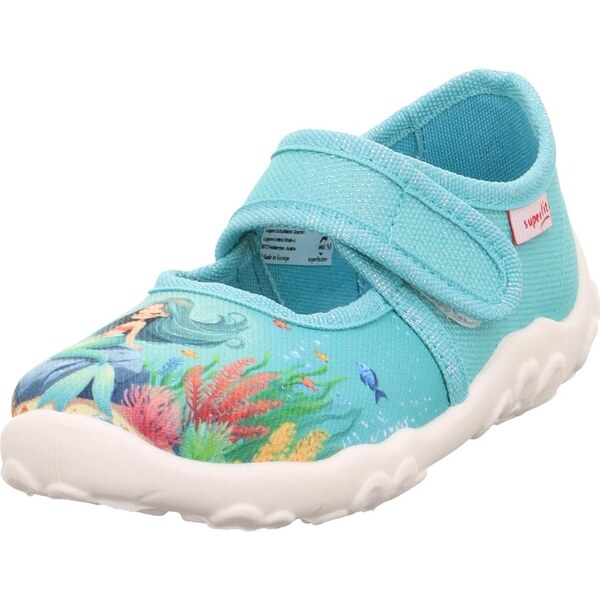 SUPERFIT Papuče BONNY svetlomodrá / zelená / červená 67253159