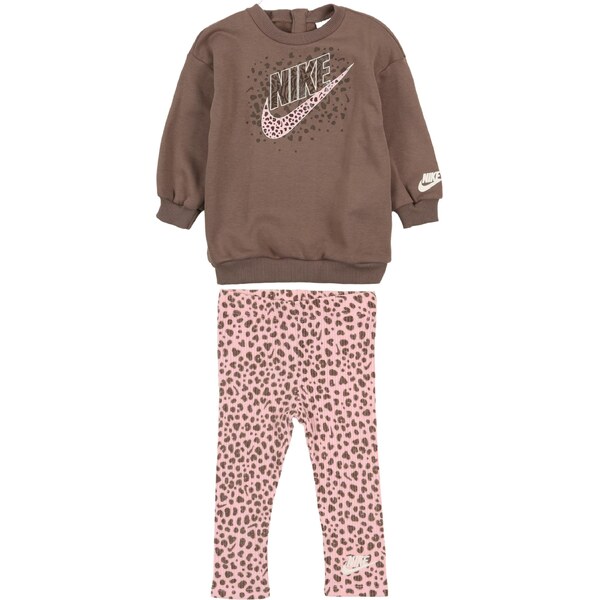 Nike Sportswear Set WILD tmavohnedá / ružová / biela 67253617