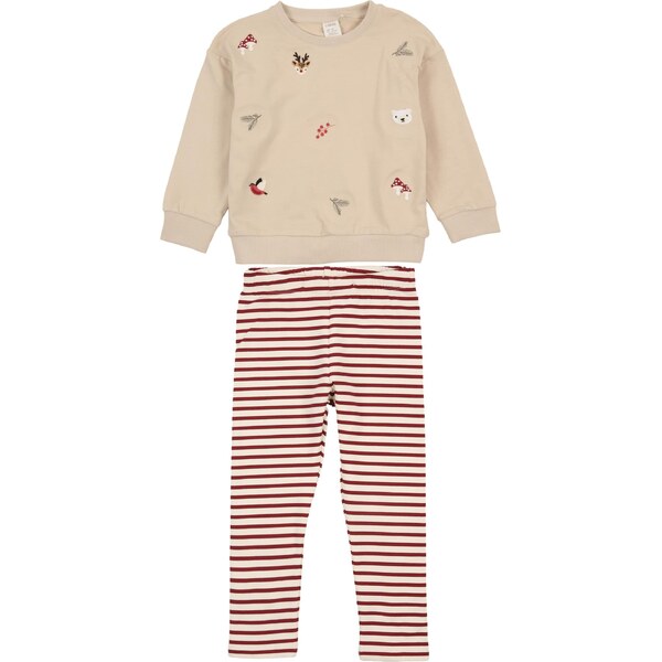 Lindex Set svetlobéžová / červená 67253632