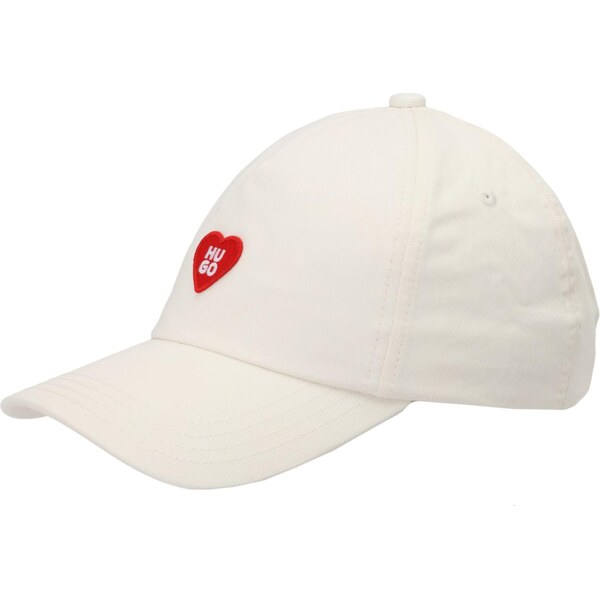 HUGO Čiapka Cara-Valentine červená / prírodná biela 67253606