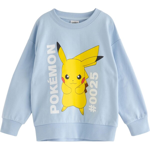 Lindex Mikina Pokemon svetlomodrá / žltá / čierna / biela 67253652