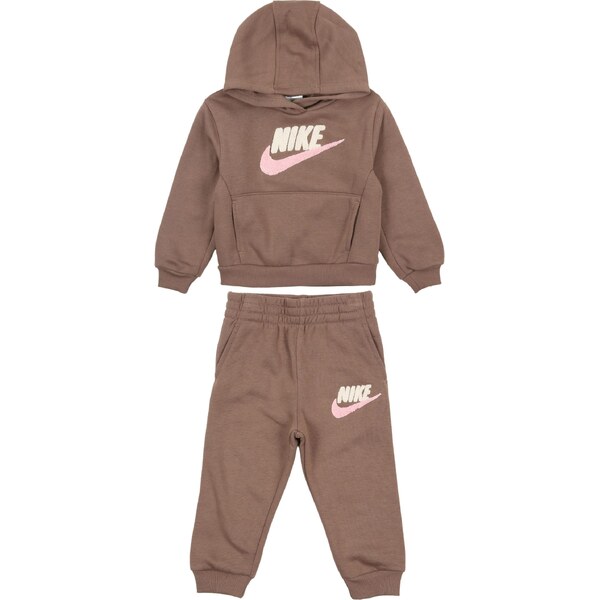 Nike Sportswear Joggingová súprava CLUB FLC béžová / hnedá / ružová 67253653