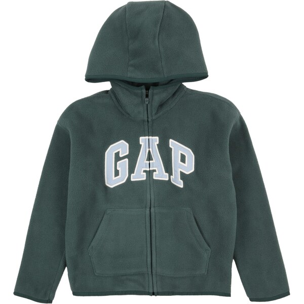 GAP Flisová bunda PRO modrosivá / tmavozelená / šedobiela 67253667