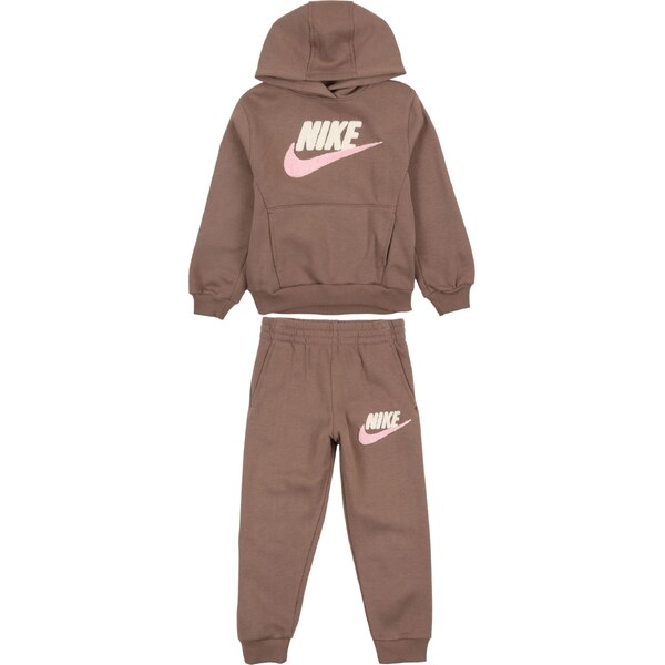 Nike Sportswear Joggingová súprava mokka / svetloružová / biela 67253692