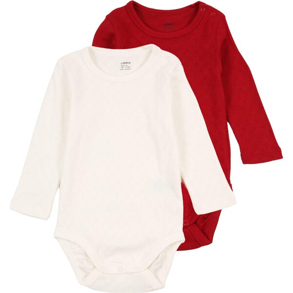 Lindex Body červená / biela 67253717