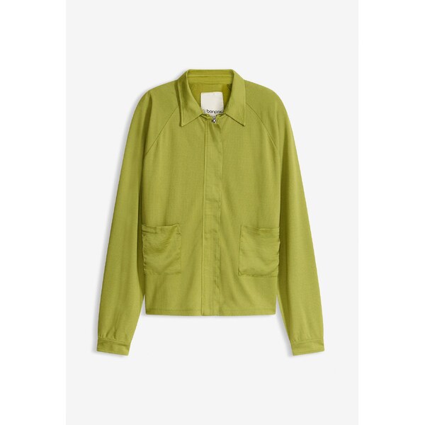 bonprix Ľahká bunda z Punto di Roma, so saténom, farba zelená 67253268