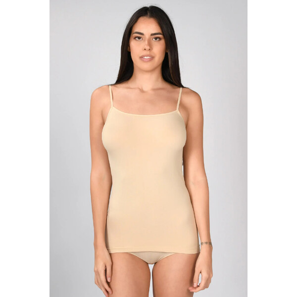 Dámske tričko s úzkymi ramienkami Virginia Flesh - Intimidea 67261564