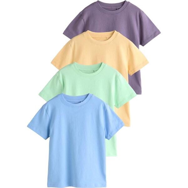 Next Tričko nebesky modrá / medová / svetlozelená / černicová 67267052