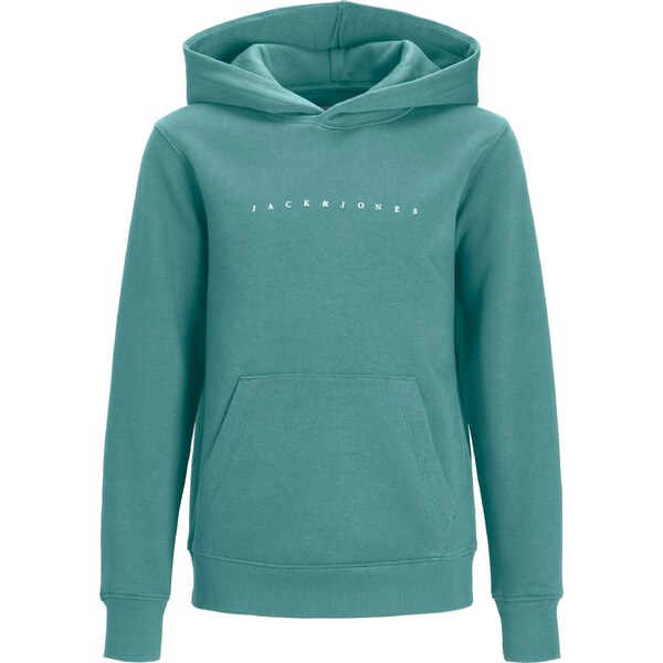 Jack & Jones Junior Mikina JJEStar smaragdová / biela 67267104