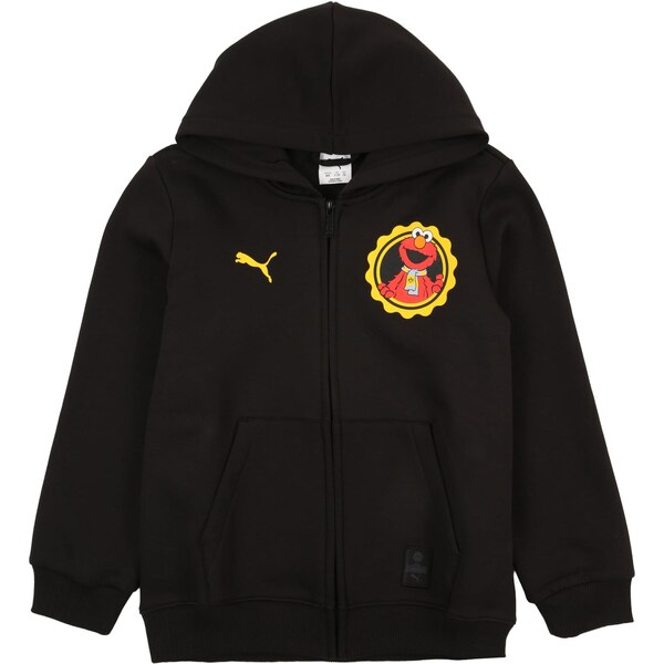 PUMA Športová mikina so zipsom BVB x Sesame Street žltá / grenadínová 67267376