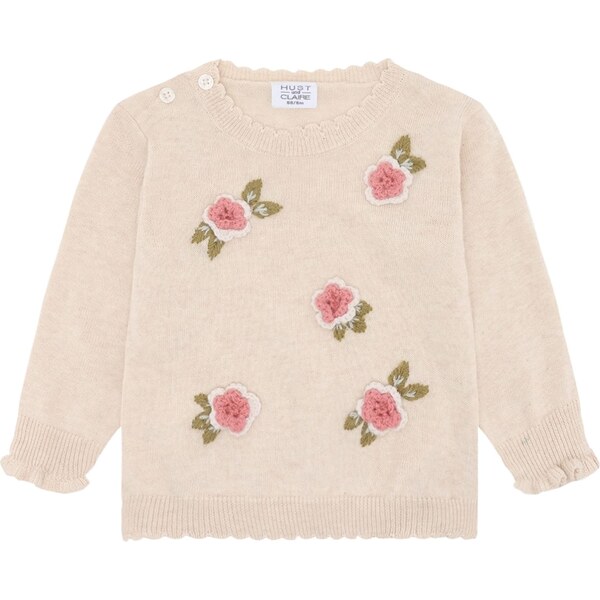 Hust & Claire Sveter Pusle Garden nebielená / olivová / staroružová / 67267617