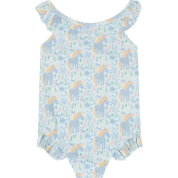 Hust & Claire Jednodielne plavky Madiken svetlomodrá / mätová / 67267618