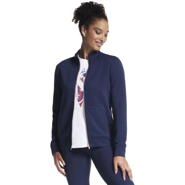 Dámska mikina W3JA261-NVY tmavomodrá - Skechers 67273465