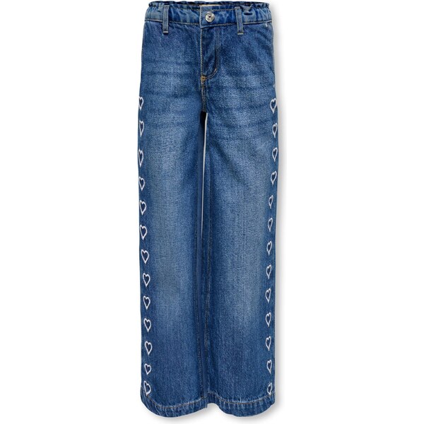 ONLY GIRLS Džínsy KOGCOMET HEART modrá denim / biela 67277082