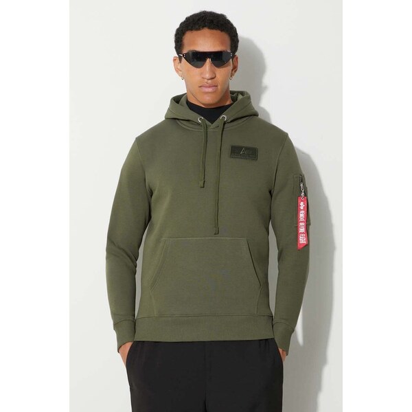 Mikina Alpha Industries Red Stripe Hoody 67277370