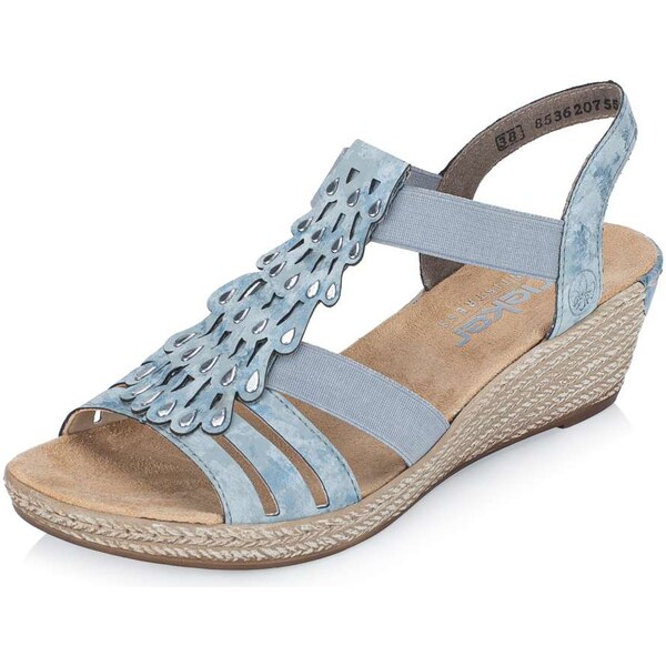 Dámske sandále RIEKER 62436-12 modrá S6 67280683