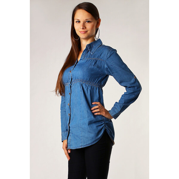 Glara Džínsová košeľa s dlhým rukávom 8391934