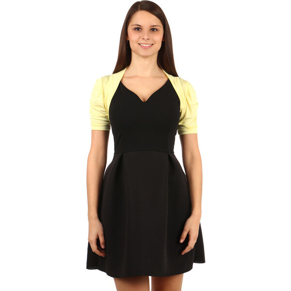 Glara Spoločenské bolerko s krátkym rukávom cez šaty 26681377