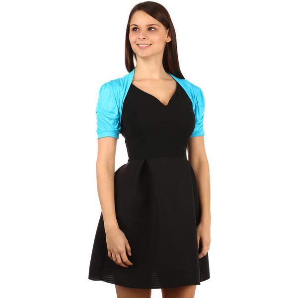 Glara Spoločenské bolerko s krátkym rukávom cez šaty 15651007