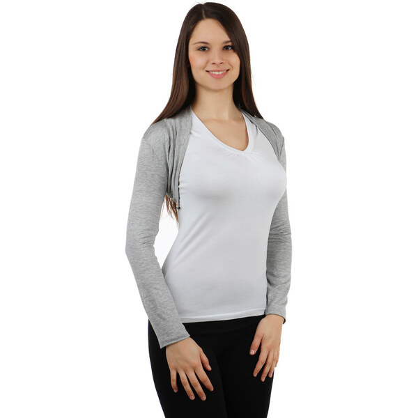 Glara Spoločenské jednofarebné bolerko na šaty 39624423