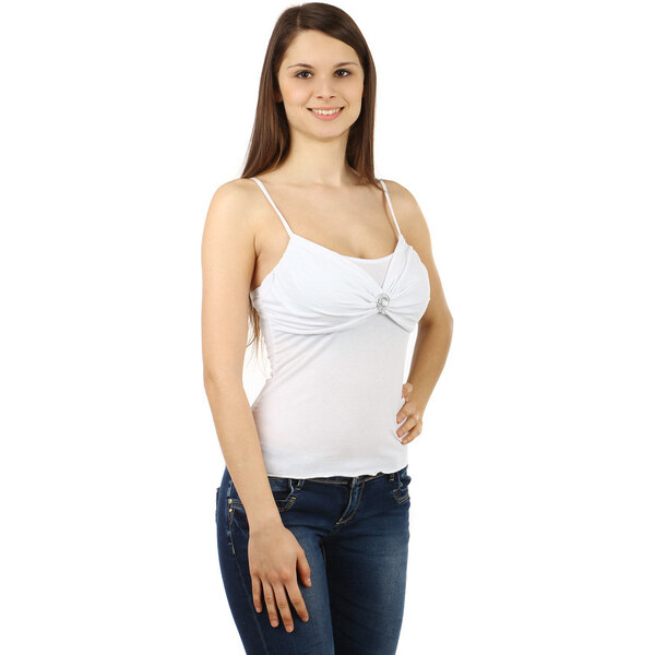 Glara Krátke tielko s úzkymi ramienkami 8392370